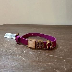 Tory Burch Leather Charm Bracelet